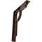 Ekena Millwork Maria Wrought Iron Bracket, (Triple center brace), Antiqued Copper 2"W x 12"D x 15"H BKTM02X12X15TMAACO - alternate 1
